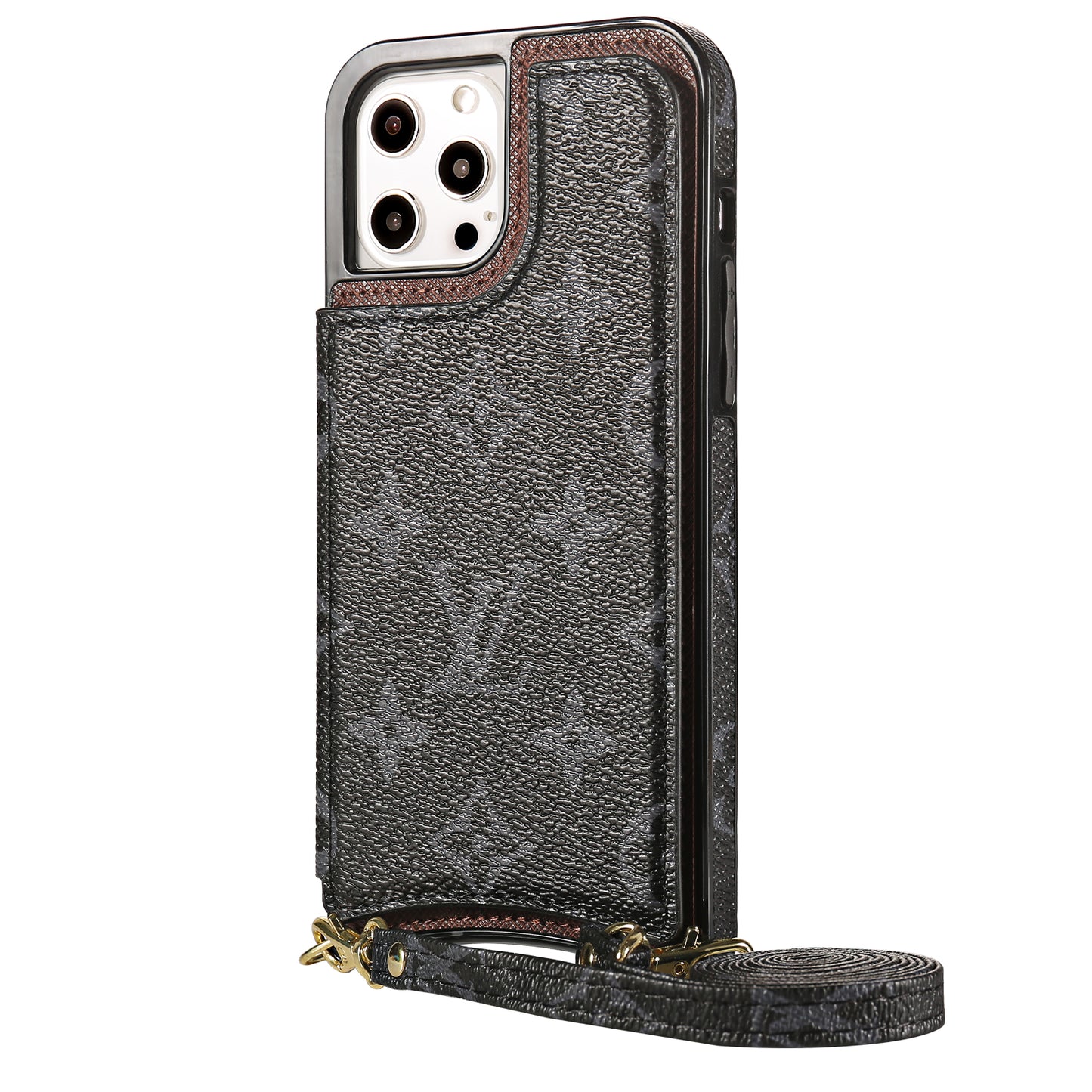 Capa clássica para iPhone com porta-cartões Mono x