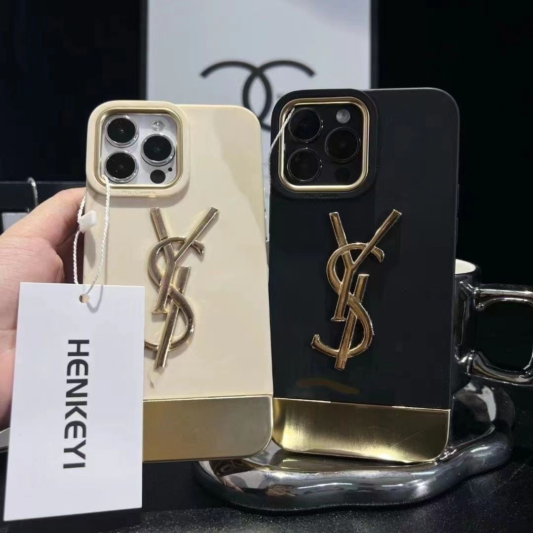 Luxury YSL iPhone Case With Crystal bracelet