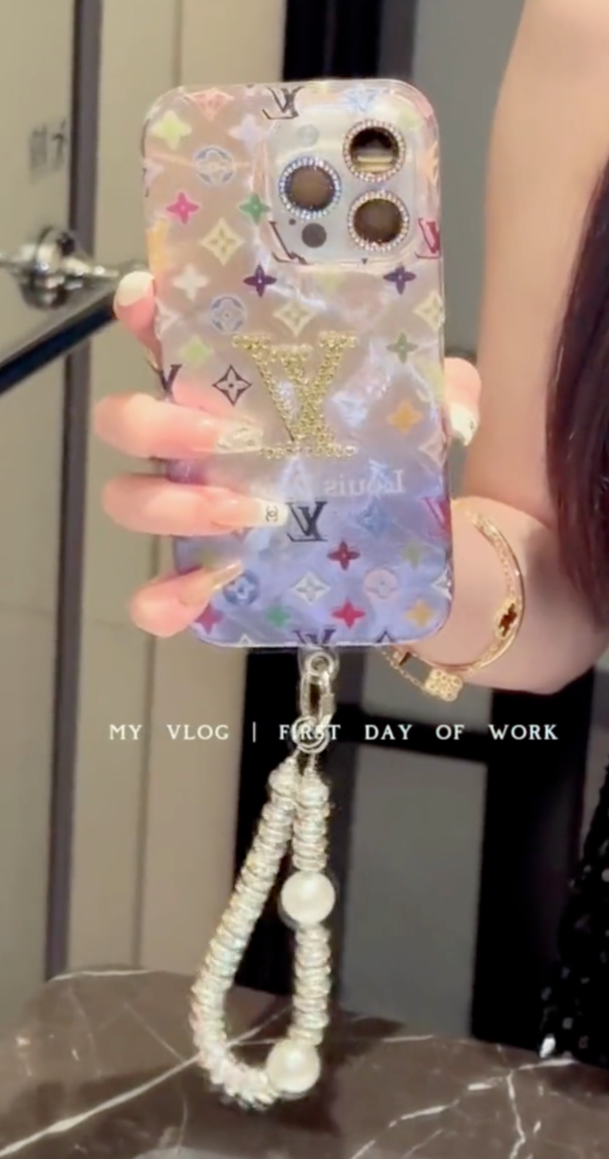 LV  Shine x Mono iPhone Case