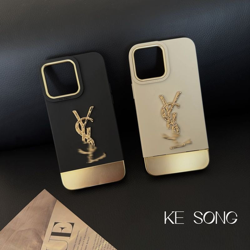 Luxury YSL iPhone Case With Crystal bracelet